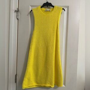 Zara Sunny Yellow Knit Mini Dress
